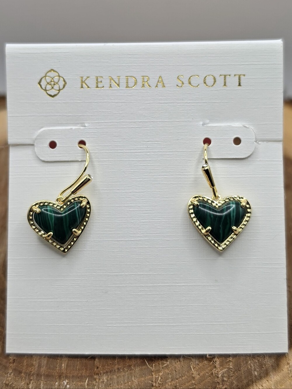 Kendra Scott Ari Heart Gold Drop Earrings